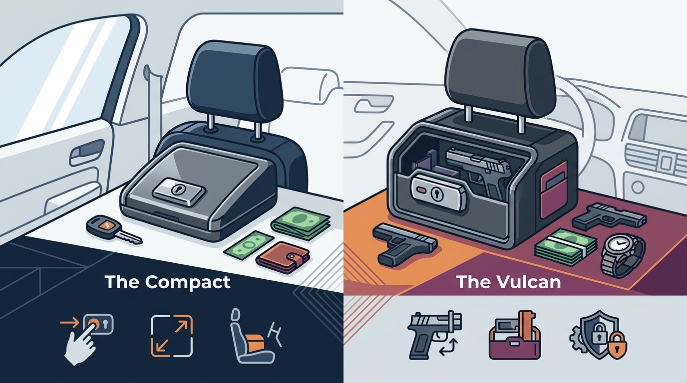 Compact vs Vulcan Headrest Safe: Key Differences Explained