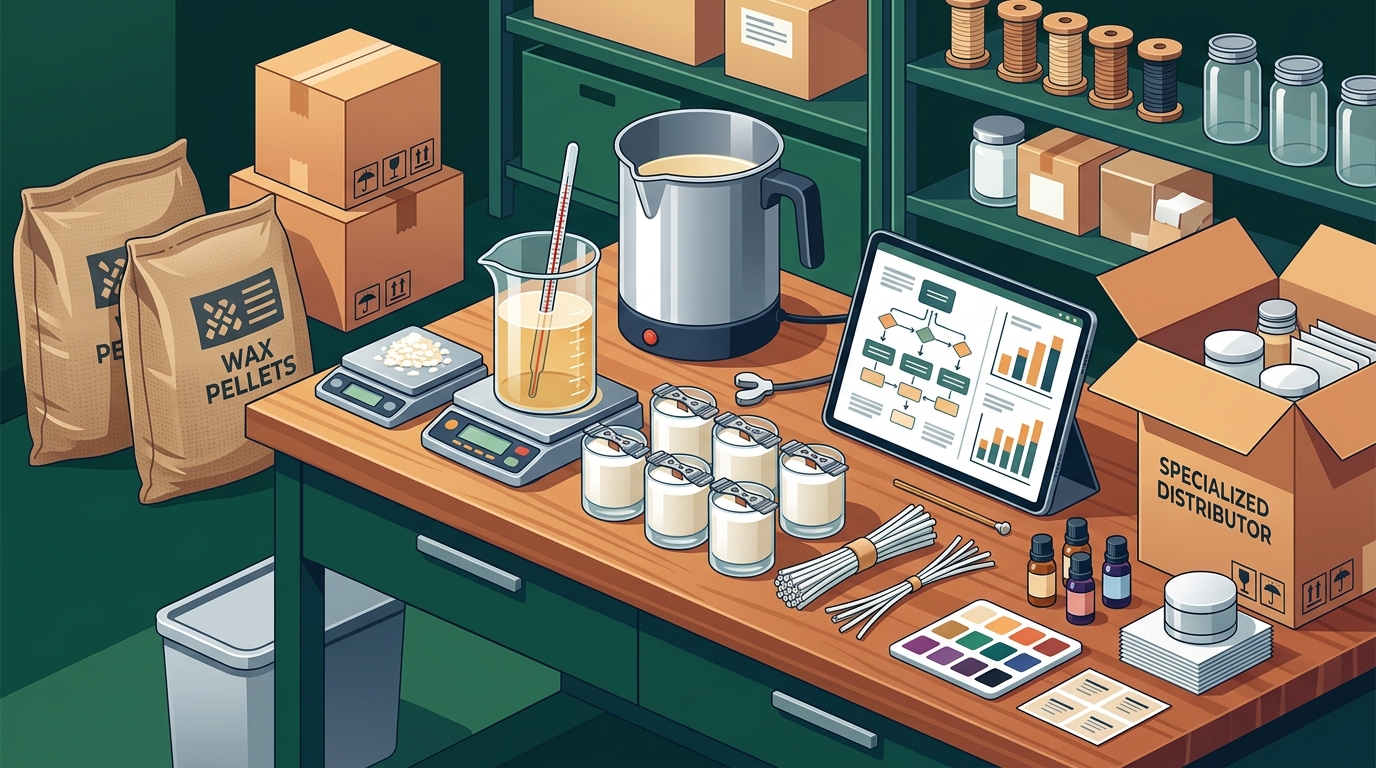 Where to Buy Supplies for a Home-Based Candle Company