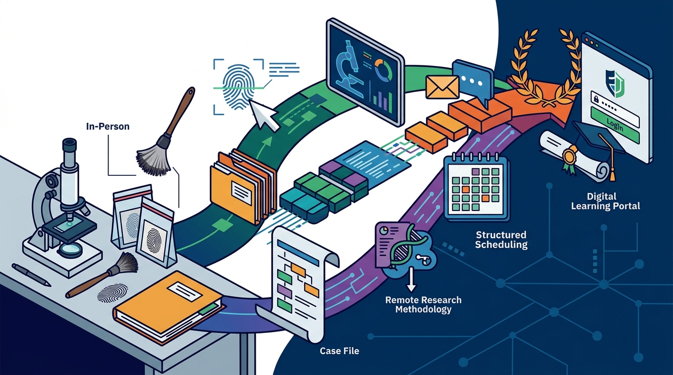 Key Steps for Transitioning to Online Forensic Learning