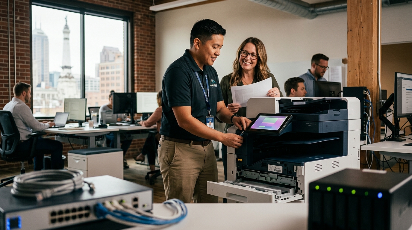 Indiana Printer Setup, Network Troubleshooting, and Data