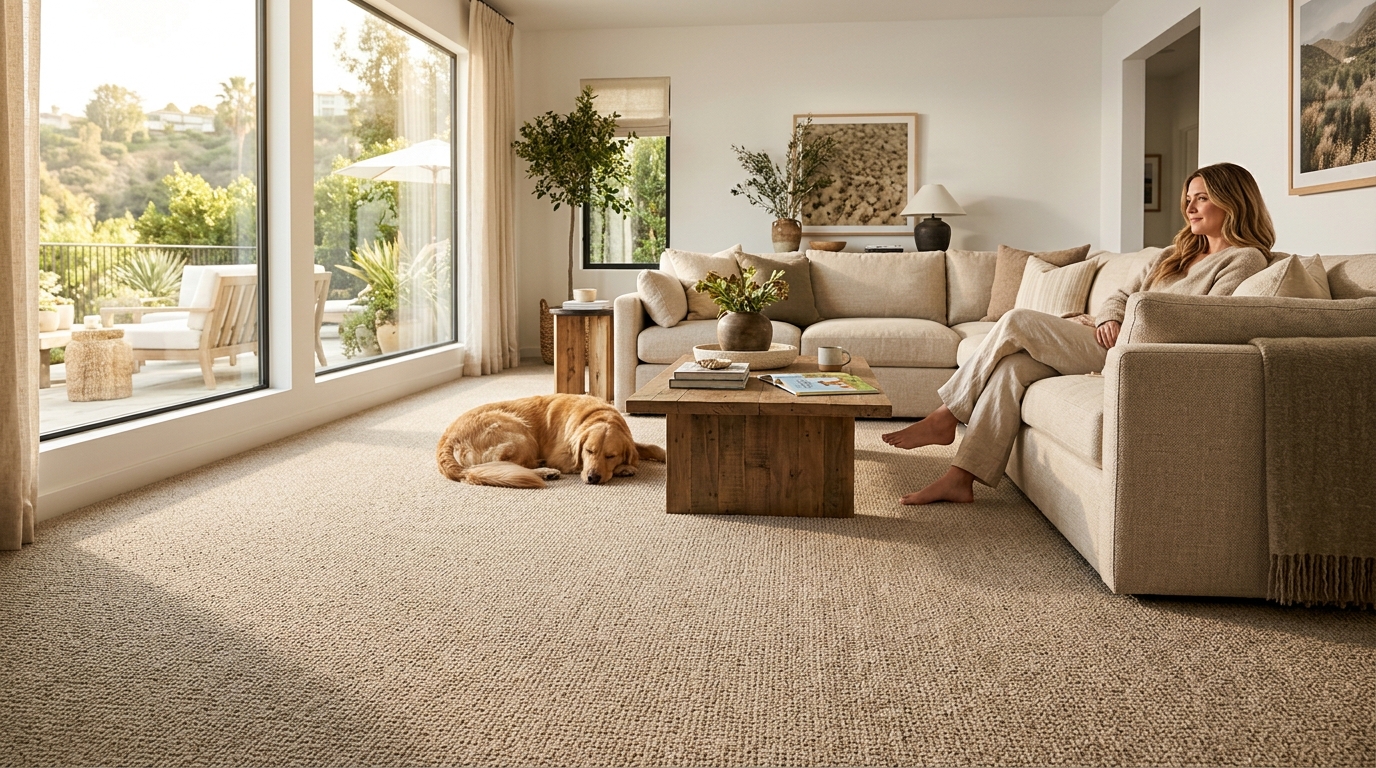 Budget Carpet for Large Southern California Living Rooms