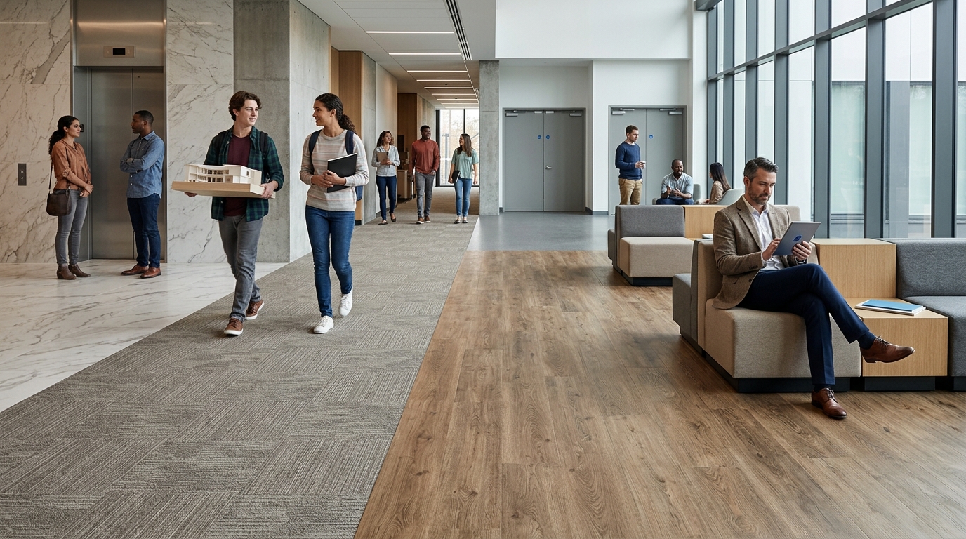 Best Flooring for High-Traffic Commercial Spaces | Schools &