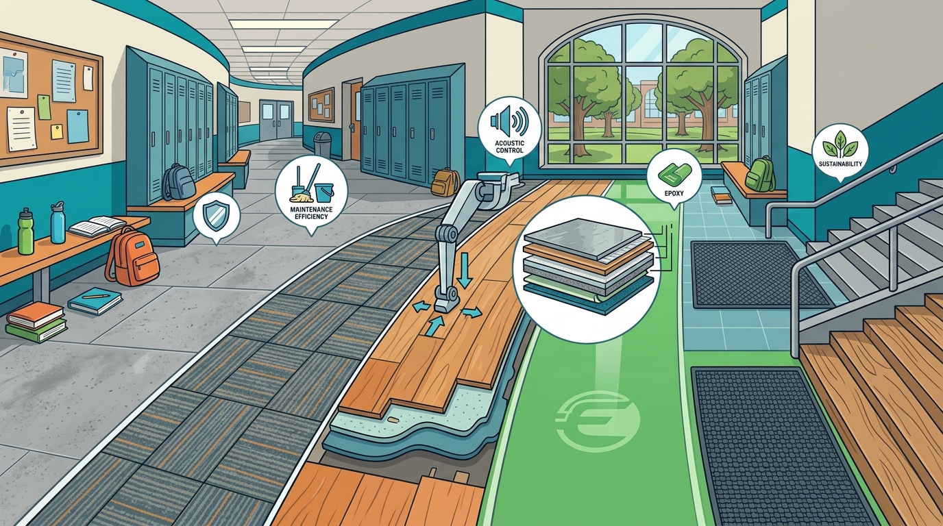 Best Flooring for High-Traffic Commercial Spaces | Schools &