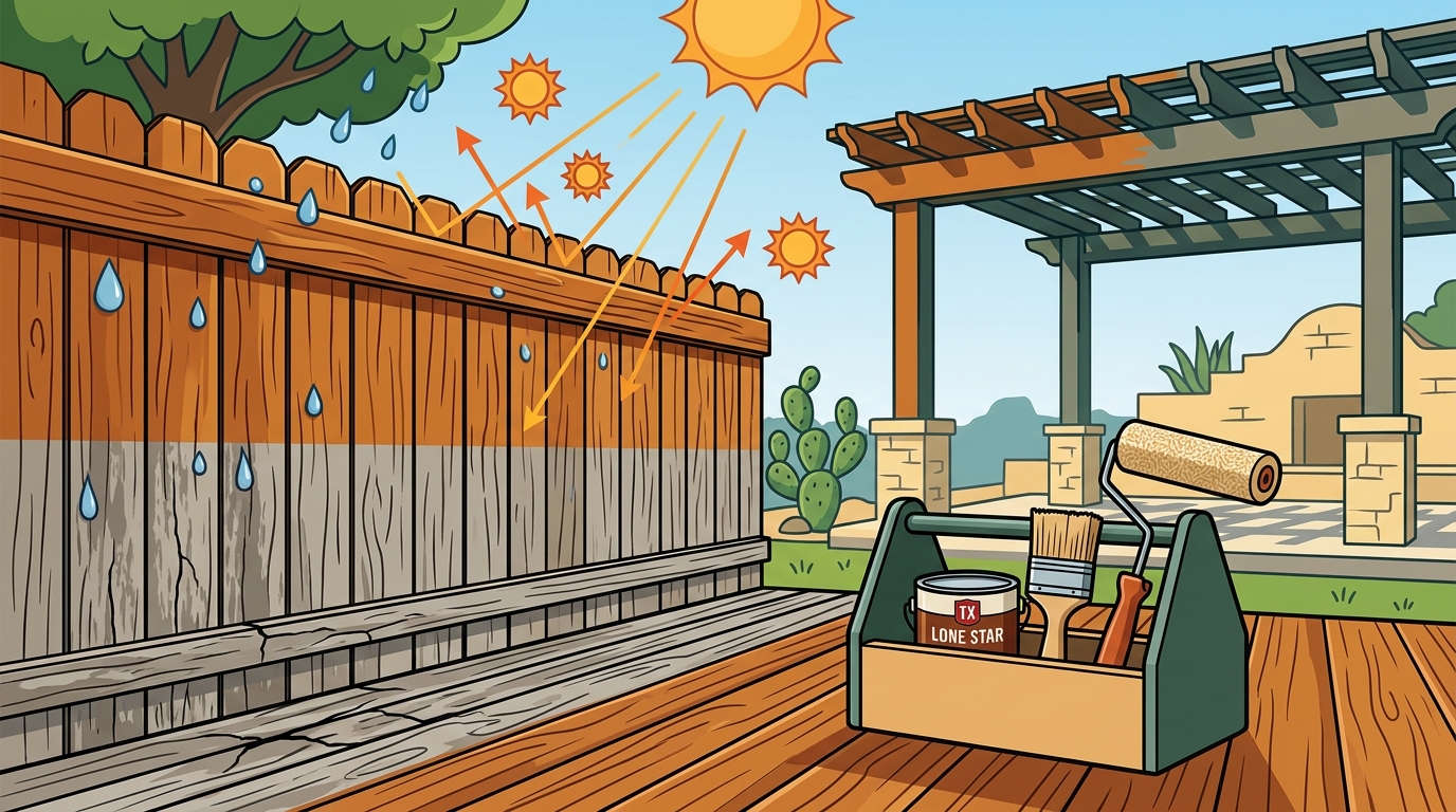 Who Does Deck, Fence or Pergola Staining in San Antonio Texas?