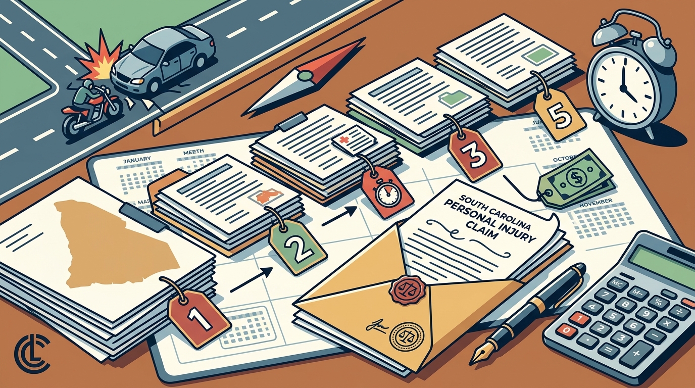 Filing a Personal Injury Claim in South Carolina: Step-by-Step