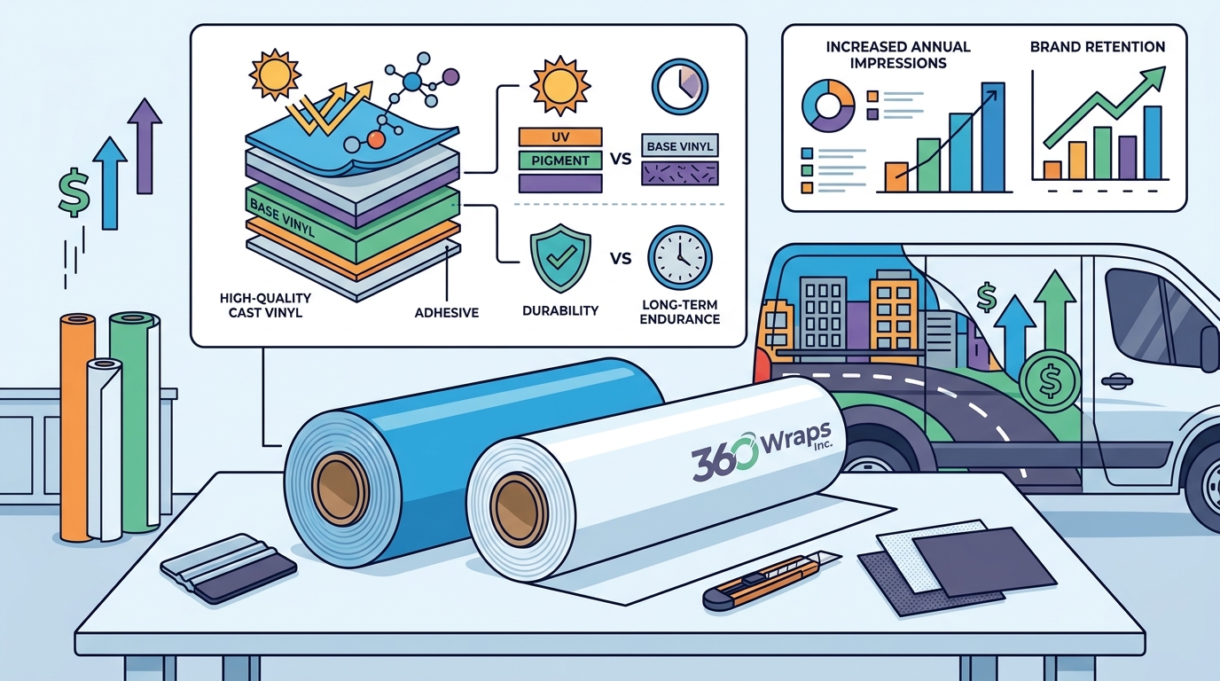 How to Choose the Right Material for a Commercial Vehicle Wrap
