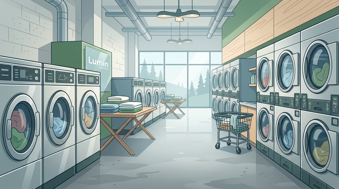 Modern Self-Service Laundromat Near Seattle