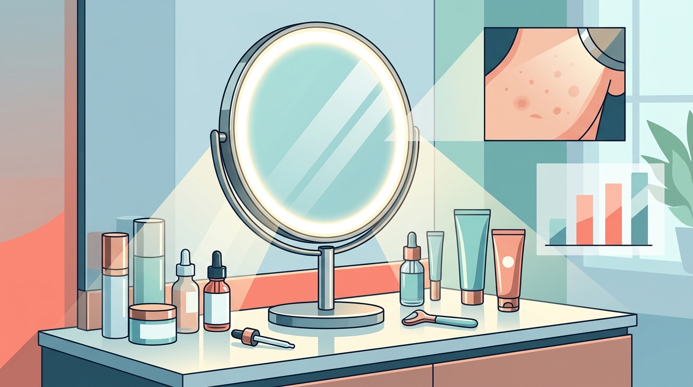 Benefits of LED Lighted Mirrors for Skin Care