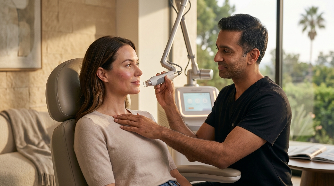 Facial Surgeon Using UltraClear Laser Resurfacing