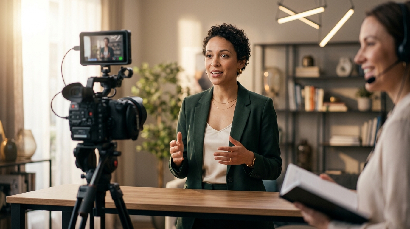 Video Content Creation and On-Camera Training for Entrepreneurs