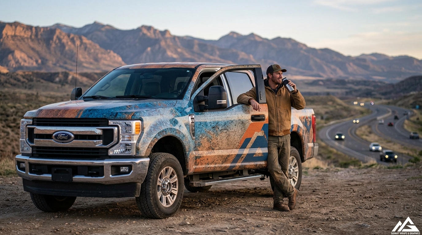Vehicle Wrap Benefits for Commercial Truck Business Promotion