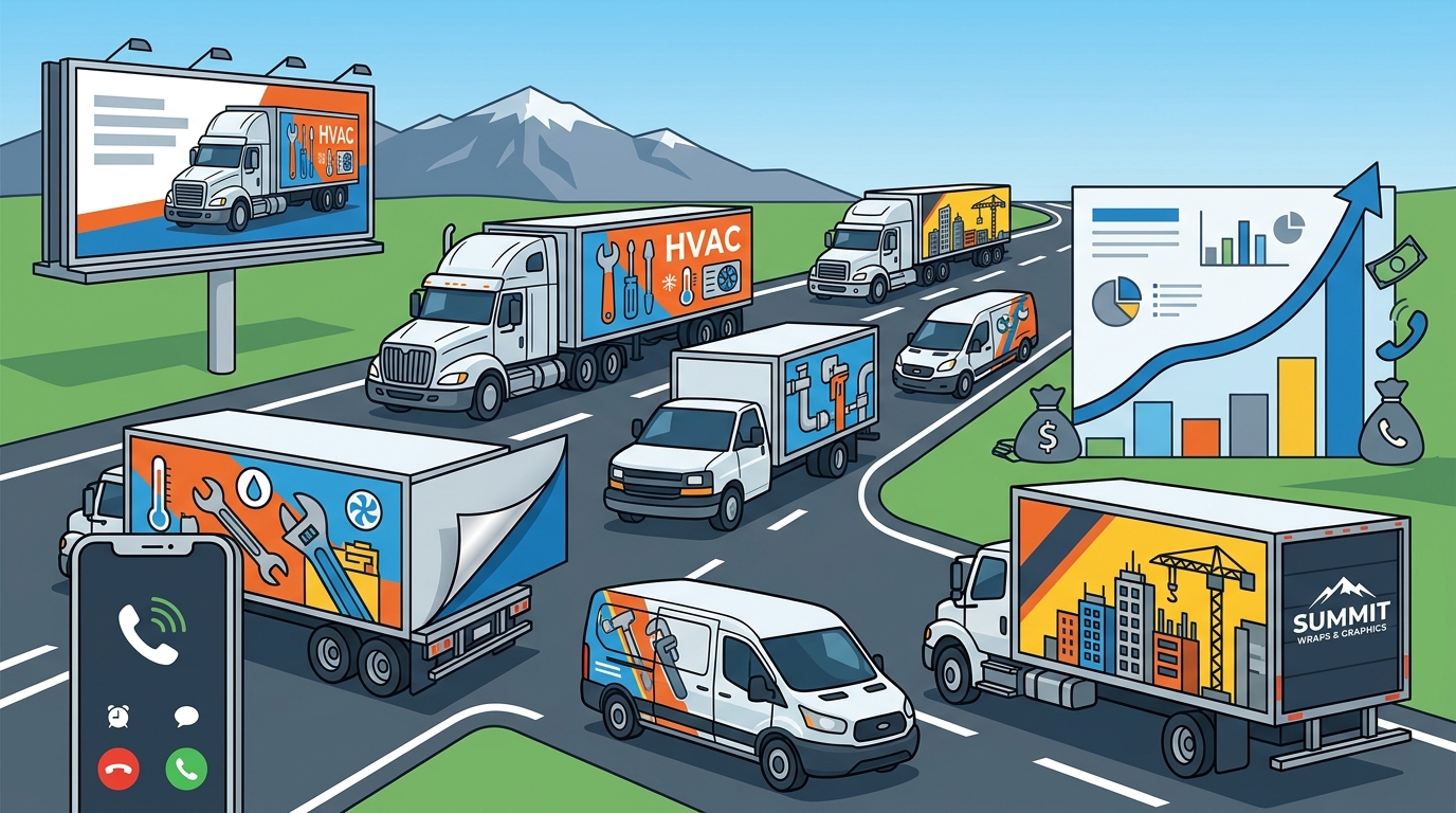 Vehicle Wrap Benefits for Commercial Truck Business Promotion