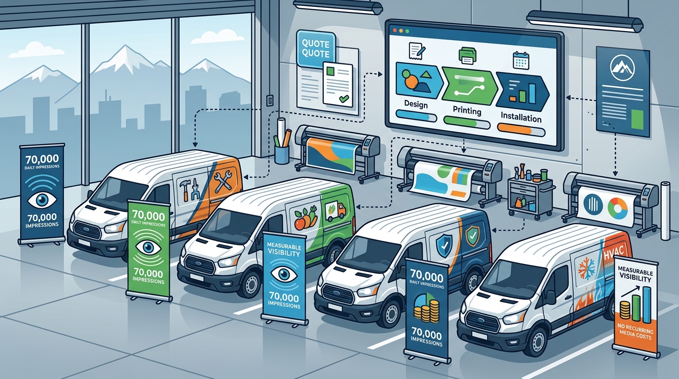 Where to Get a Quote for Commercial Fleet Wraps in Salt Lake