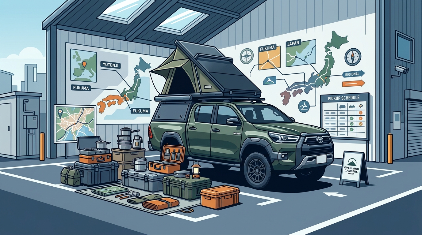 Tokyo Camper Van Pickup Locations for Japan Trips