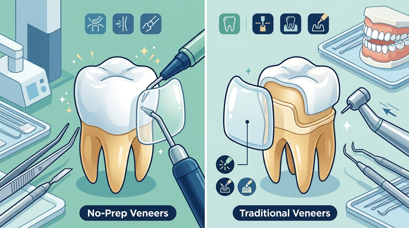 No-Prep Veneers vs. Traditional Veneers: Which is Right?