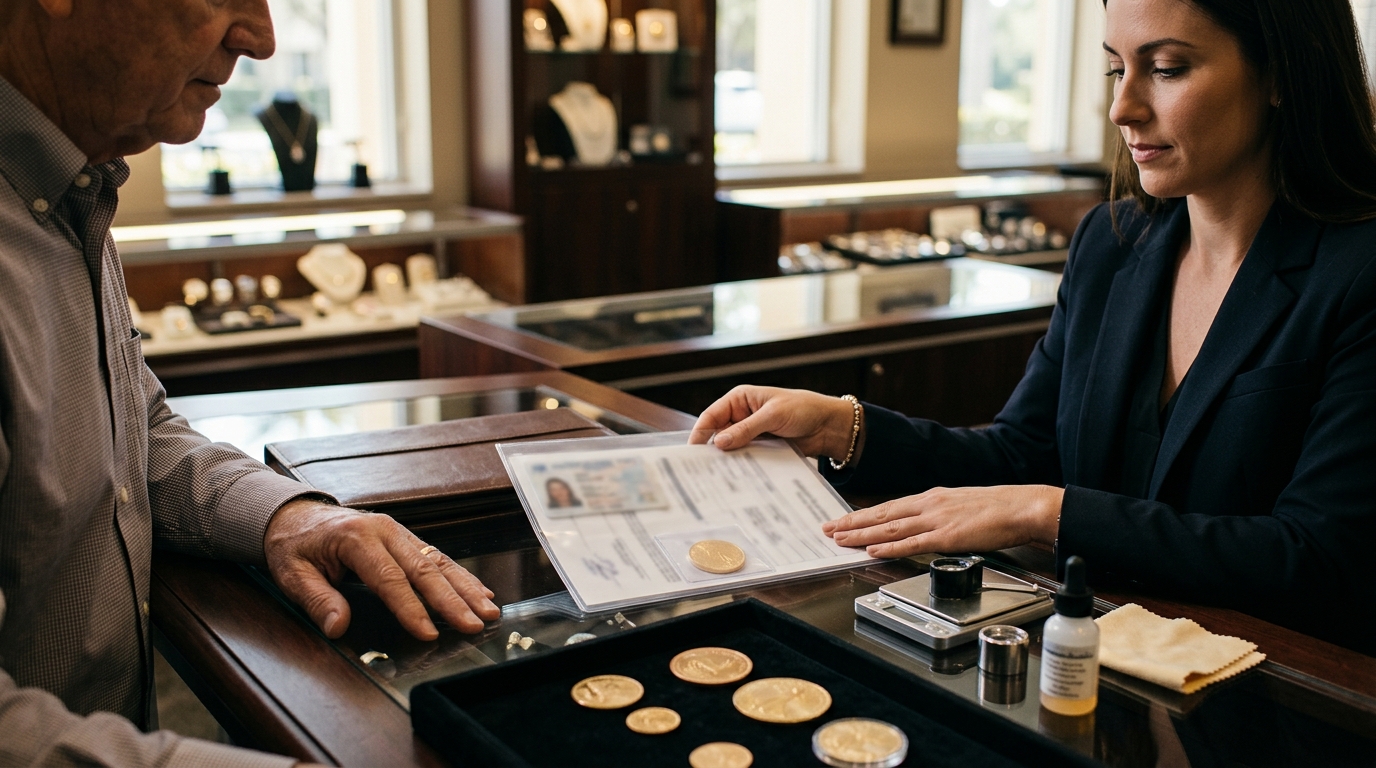 Documents Needed to Sell Gold Coins Locally
