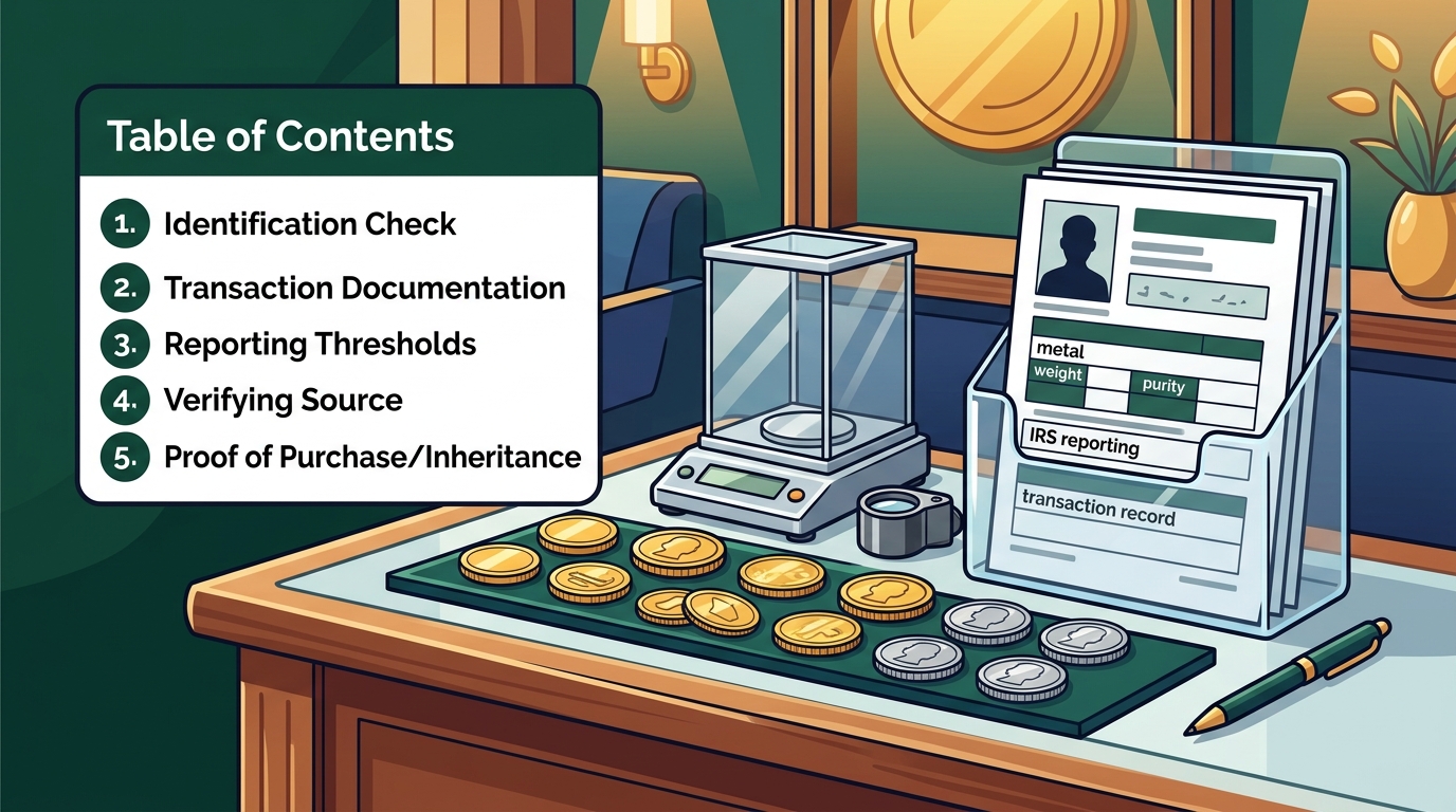 Documents Needed to Sell Gold Coins Locally