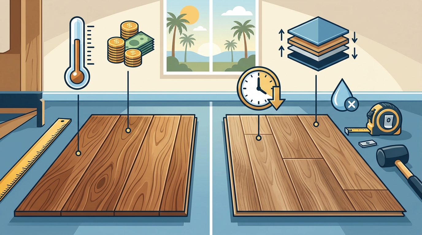 Comparing Laminate and Hardwood Flooring in Southern California