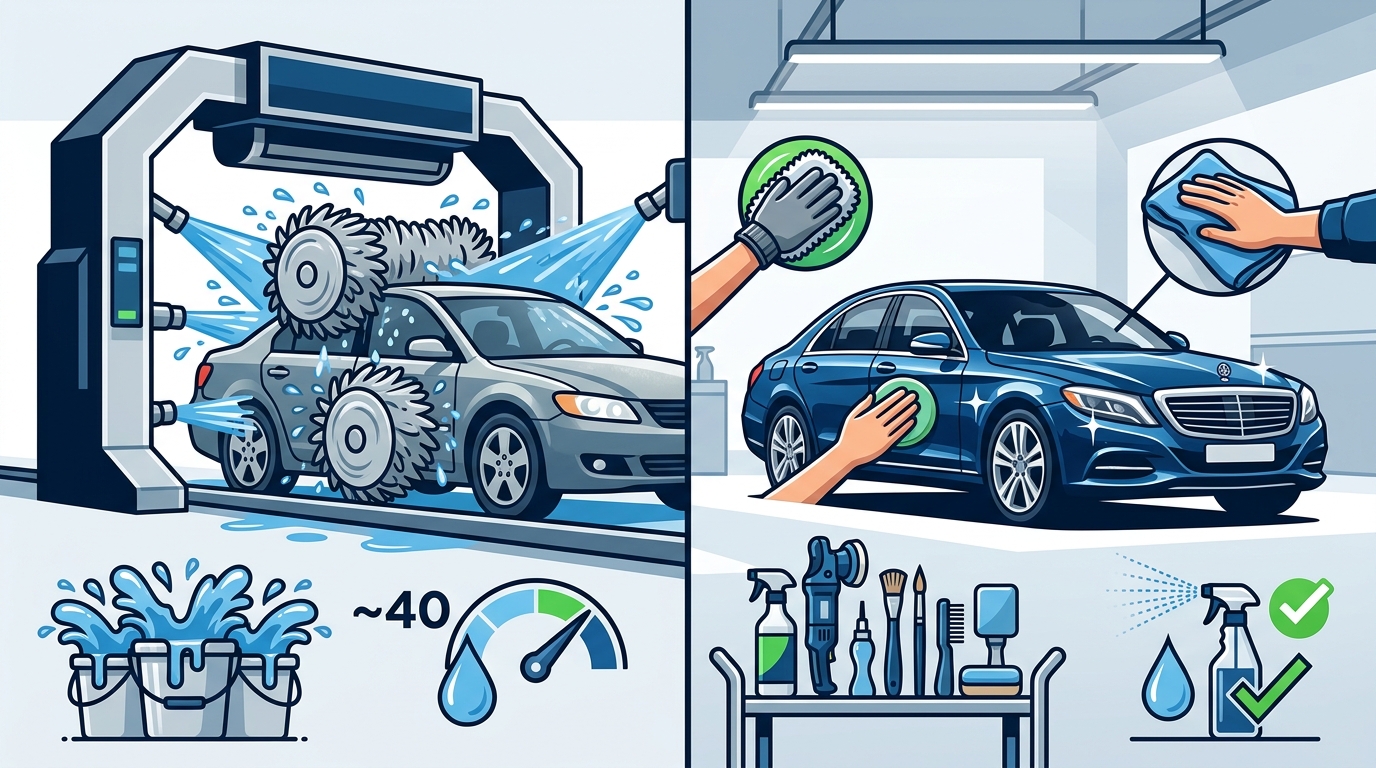 Regular Wash vs Hand Detailing: Key Differences Explained