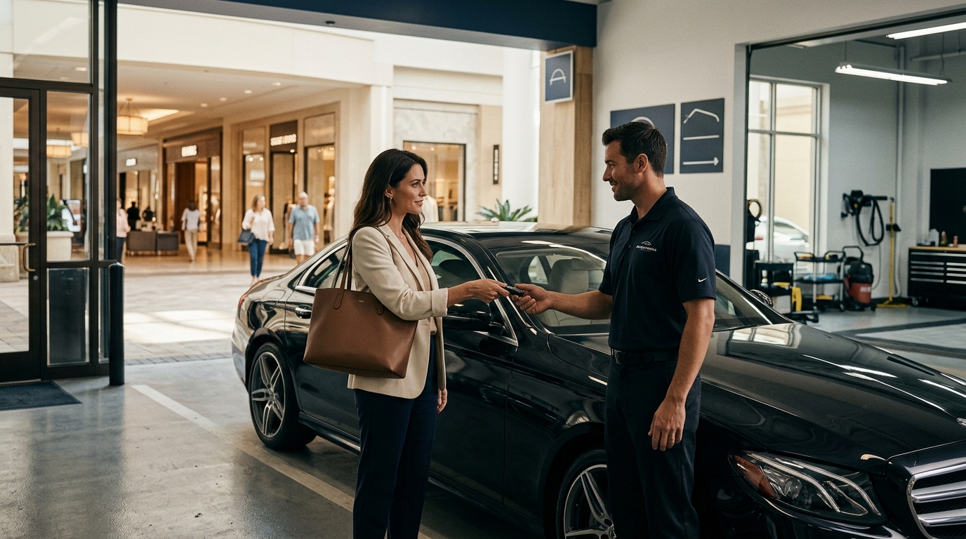 Can I Drop My Car Off for Detailing at a Mall?