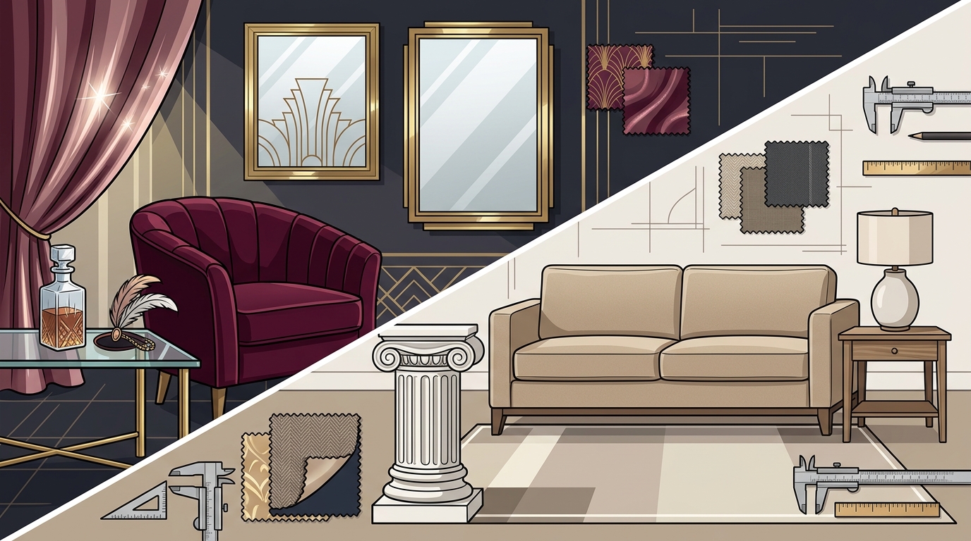 Hollywood Glamour vs American Elegance in Luxury Design
