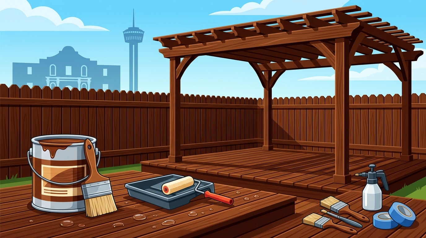 Who Does Deck, Fence or Pergola Staining in San Antonio?