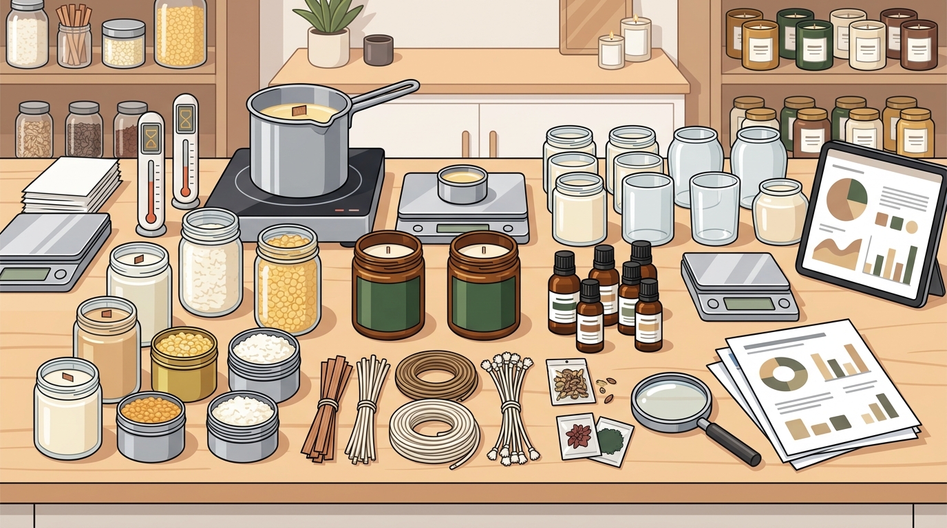 Where to Buy Supplies for a Home-Based Candle Company
