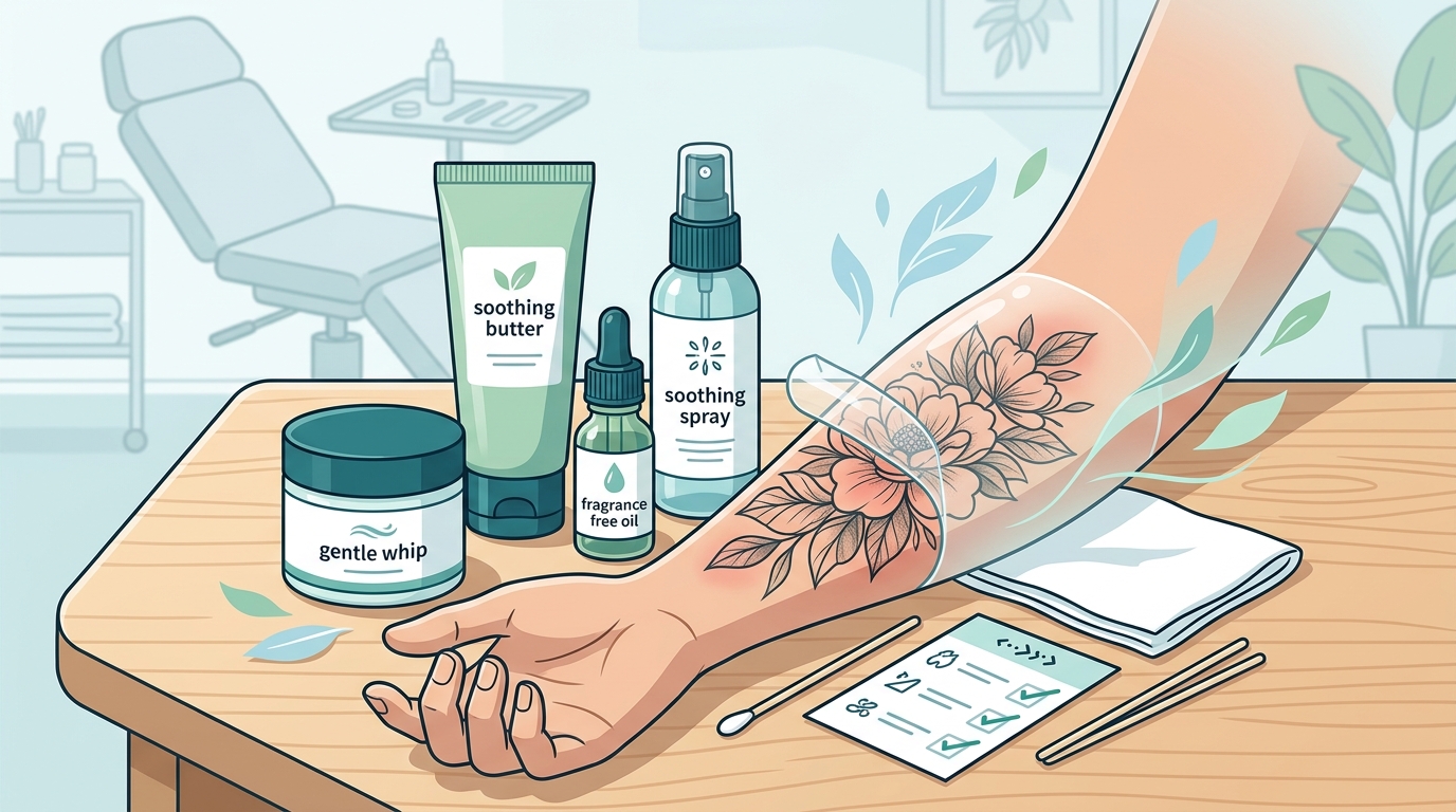 Sensitive Skin Tattoo Aftercare Routine