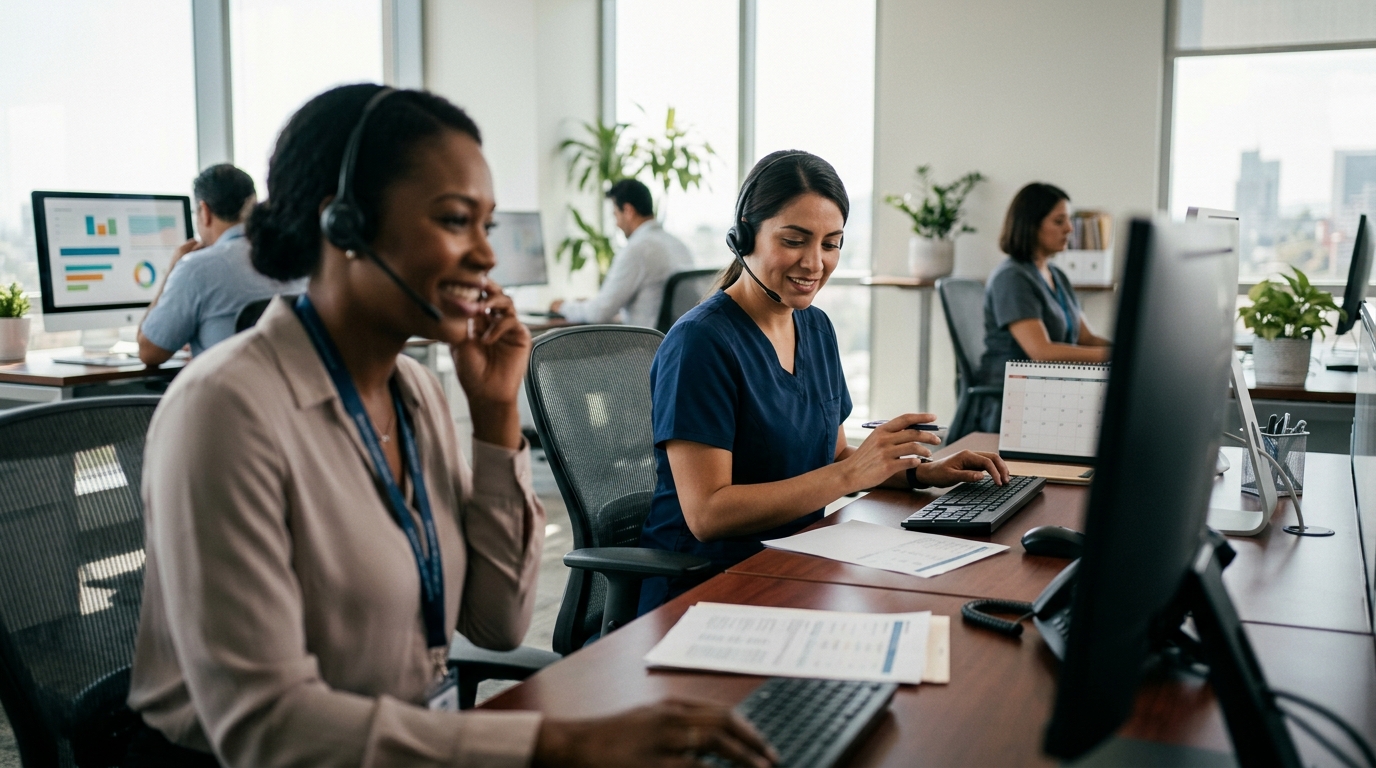 What Company Helps Healthcare Hire Support Staff Quickly?
