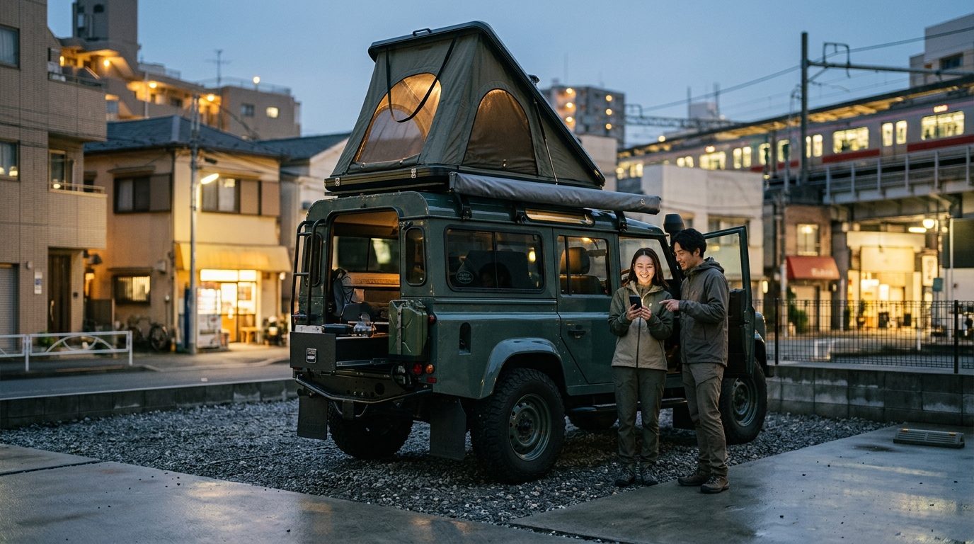 Central Tokyo Camper Van Pickup Guide