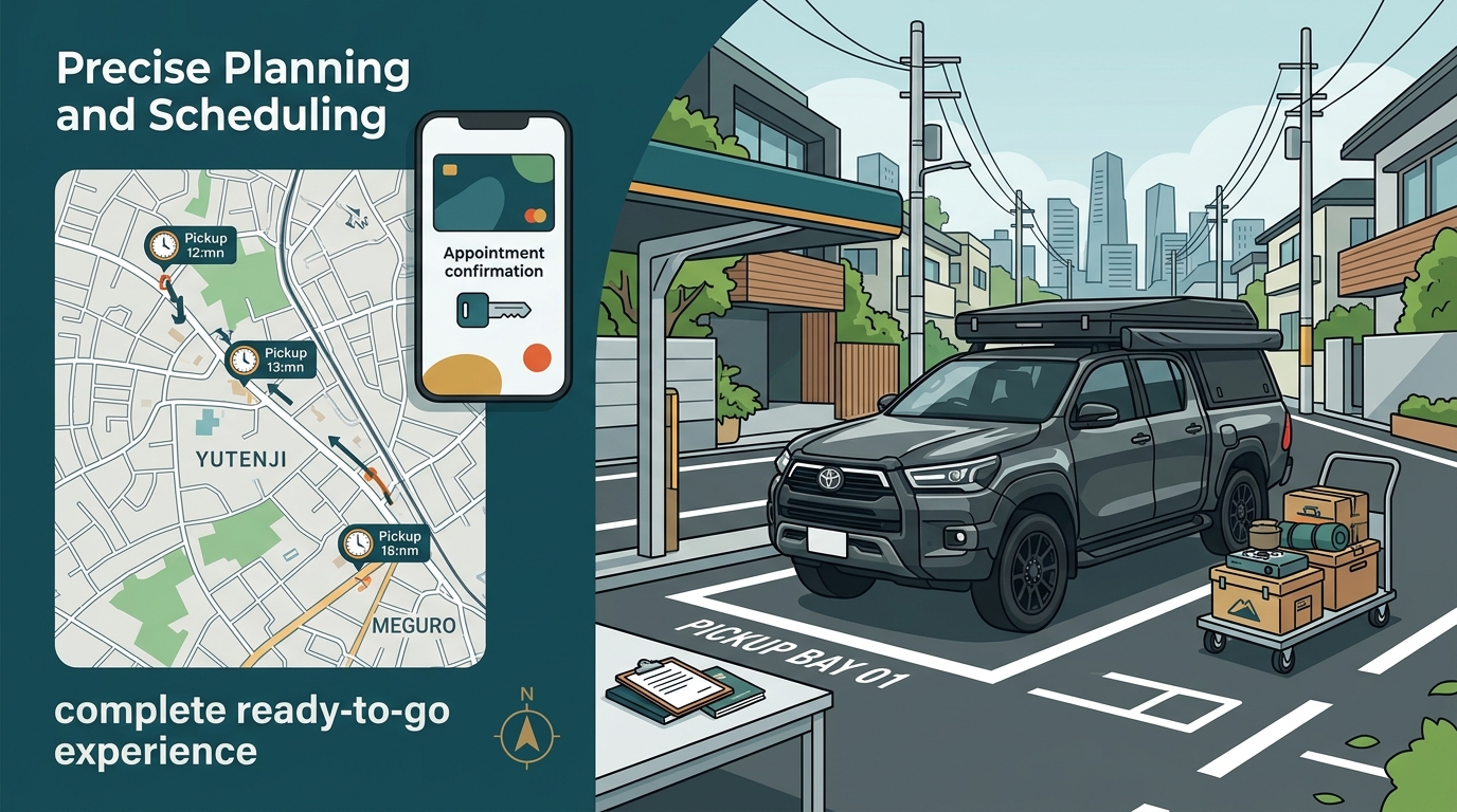 Central Tokyo Camper Van Pickup Guide