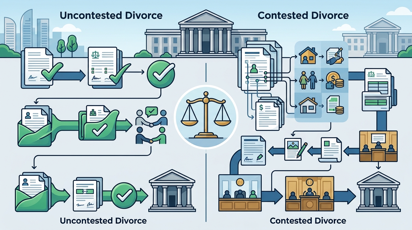 Contested vs Uncontested Divorce Singapore: Legal Steps