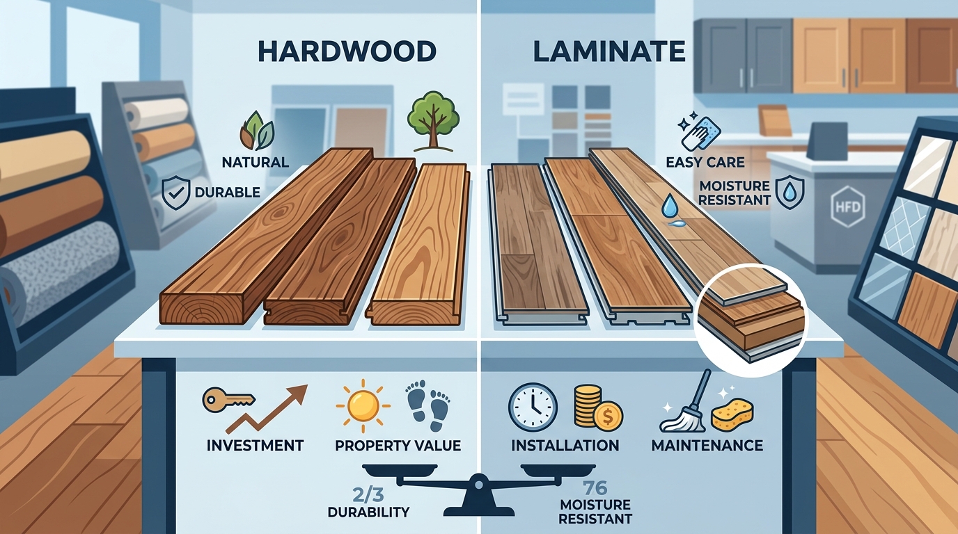 Compare Laminate vs Hardwood Flooring Southern California