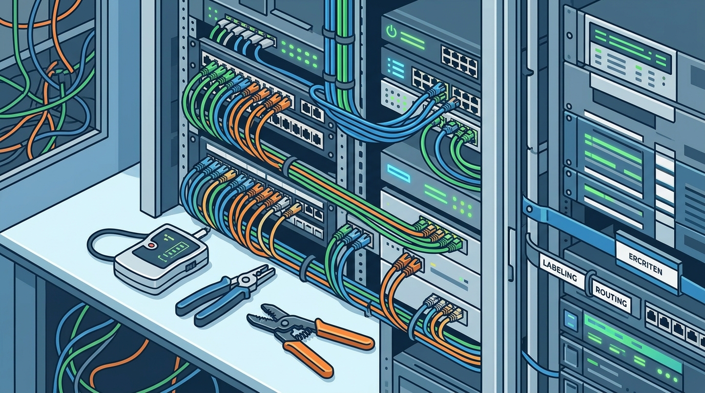 How do I improve office wiring for better network stability?