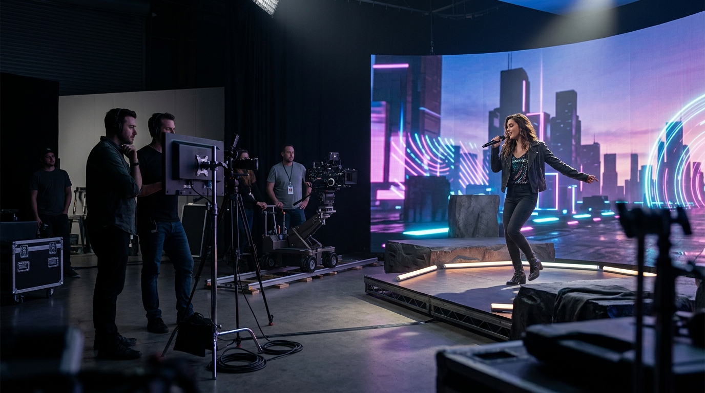 Hire a Virtual Production Studio for Your Music Video