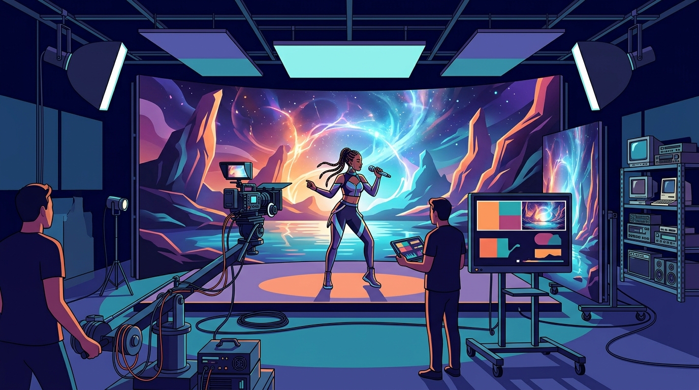 Hire a Virtual Production Studio for Your Music Video