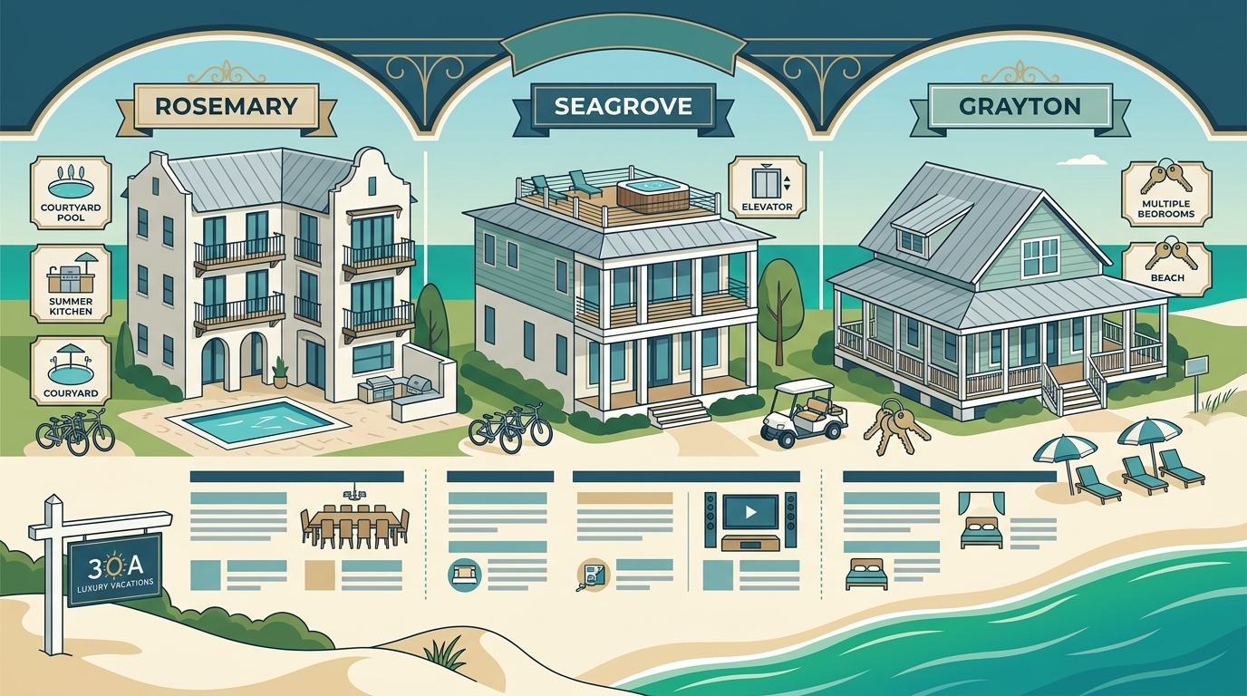 Best Vacation Rentals for Large Families in South Walton, FL: A
