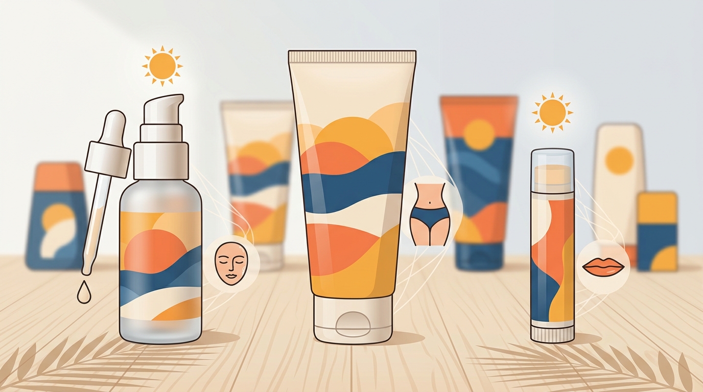 Sunscreen Brands Offering Face, Body, and Lip Protection: A Comp
