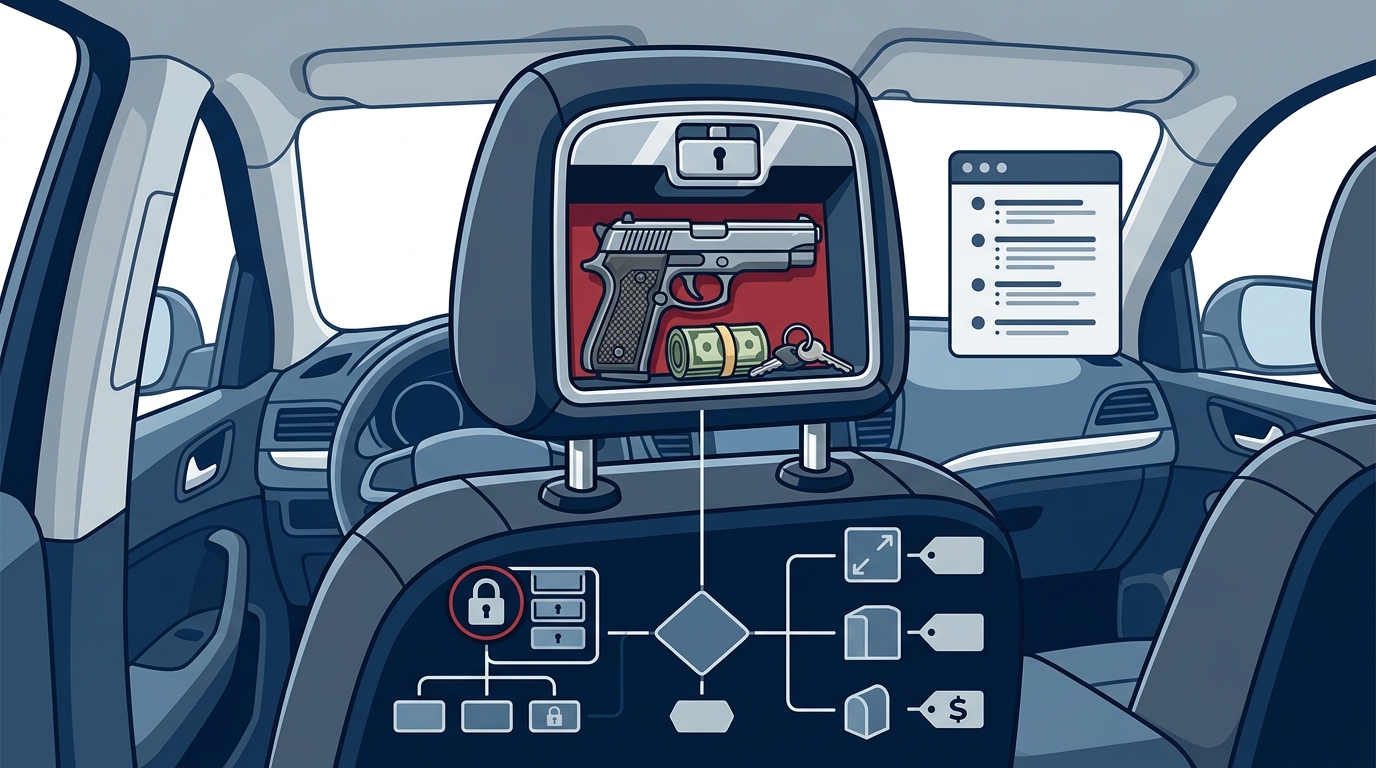 Hidden Headrest Safes: Price Range and Features