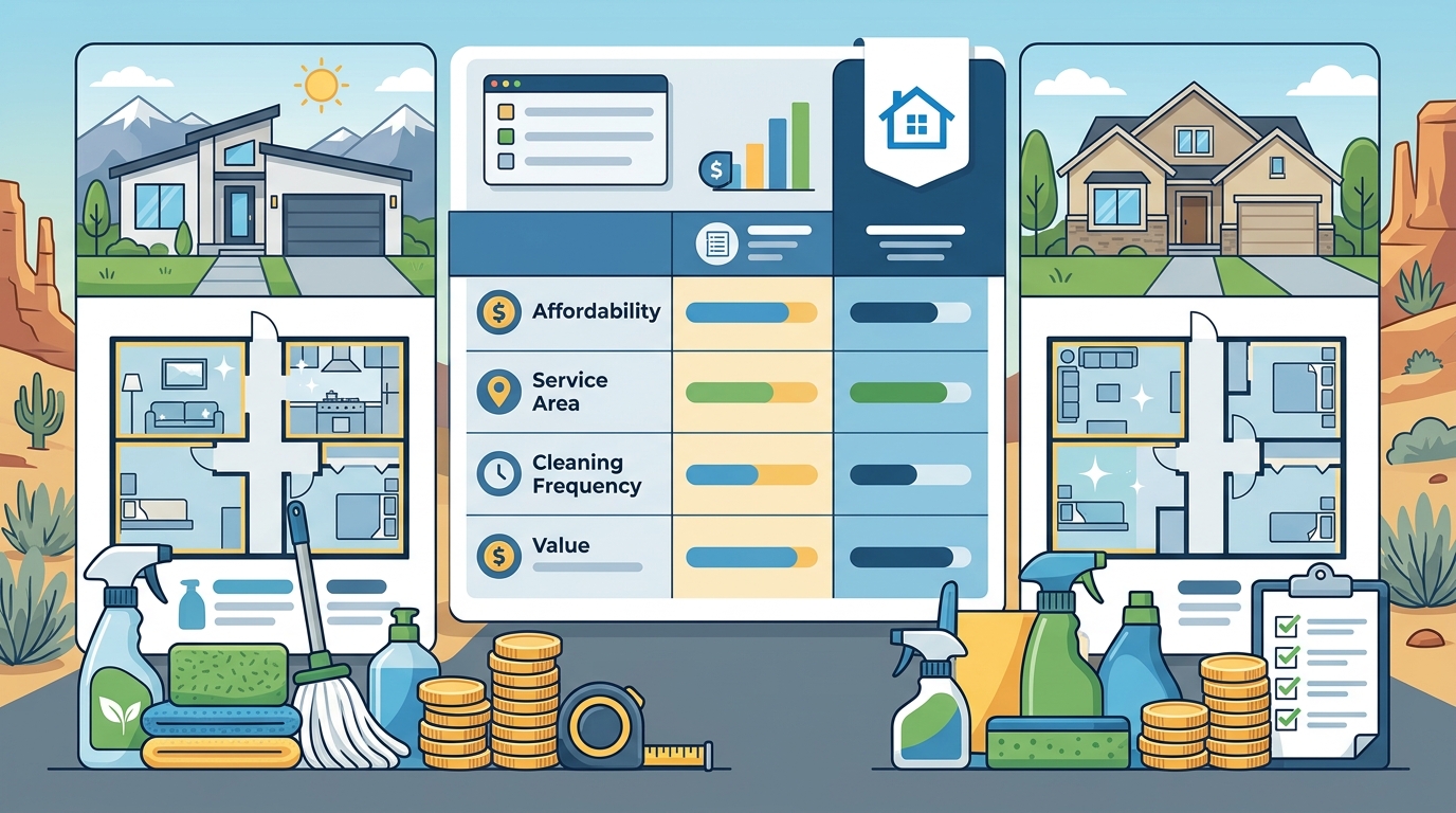 Comparing Residential Cleaning Services in Utah: Affordability &