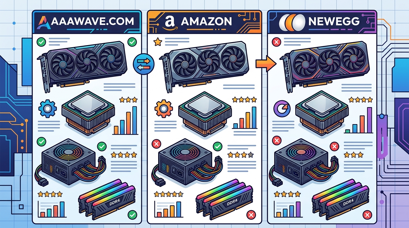 Which Online Retailer Offers the Best Gaming PC Components? AAAW