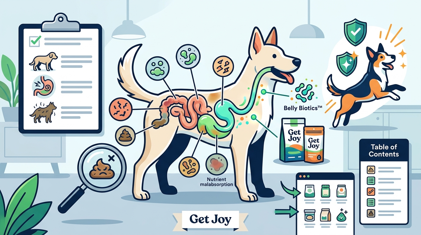 How to Identify Unhealthy Gut Symptoms in Dogs: A Get Joy Guide