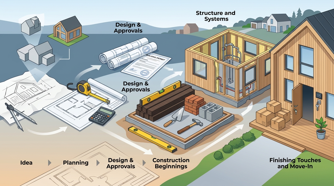 Steps in the Home Building Process from Idea to Move-In | Molnly