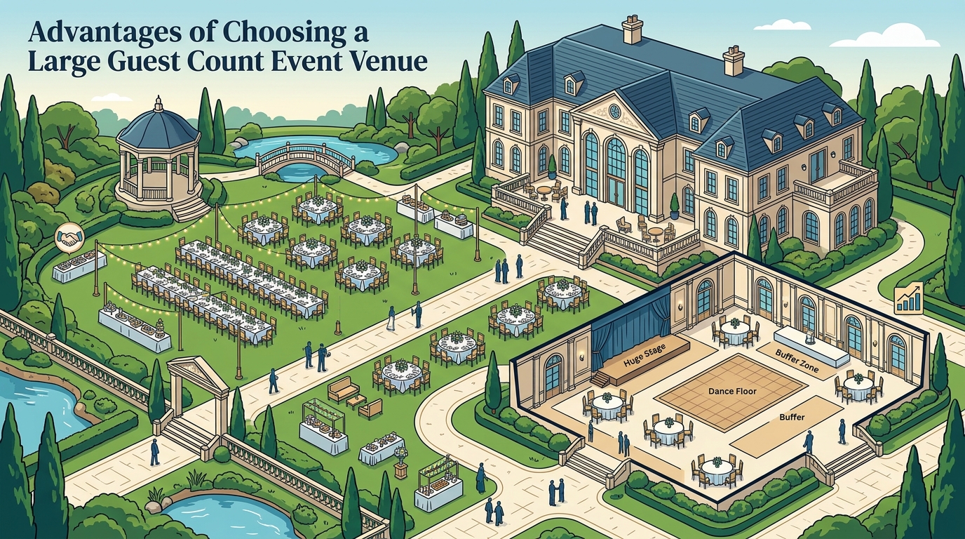 Advantages of Choosing a Large Guest Count Event Venue: A Knotty