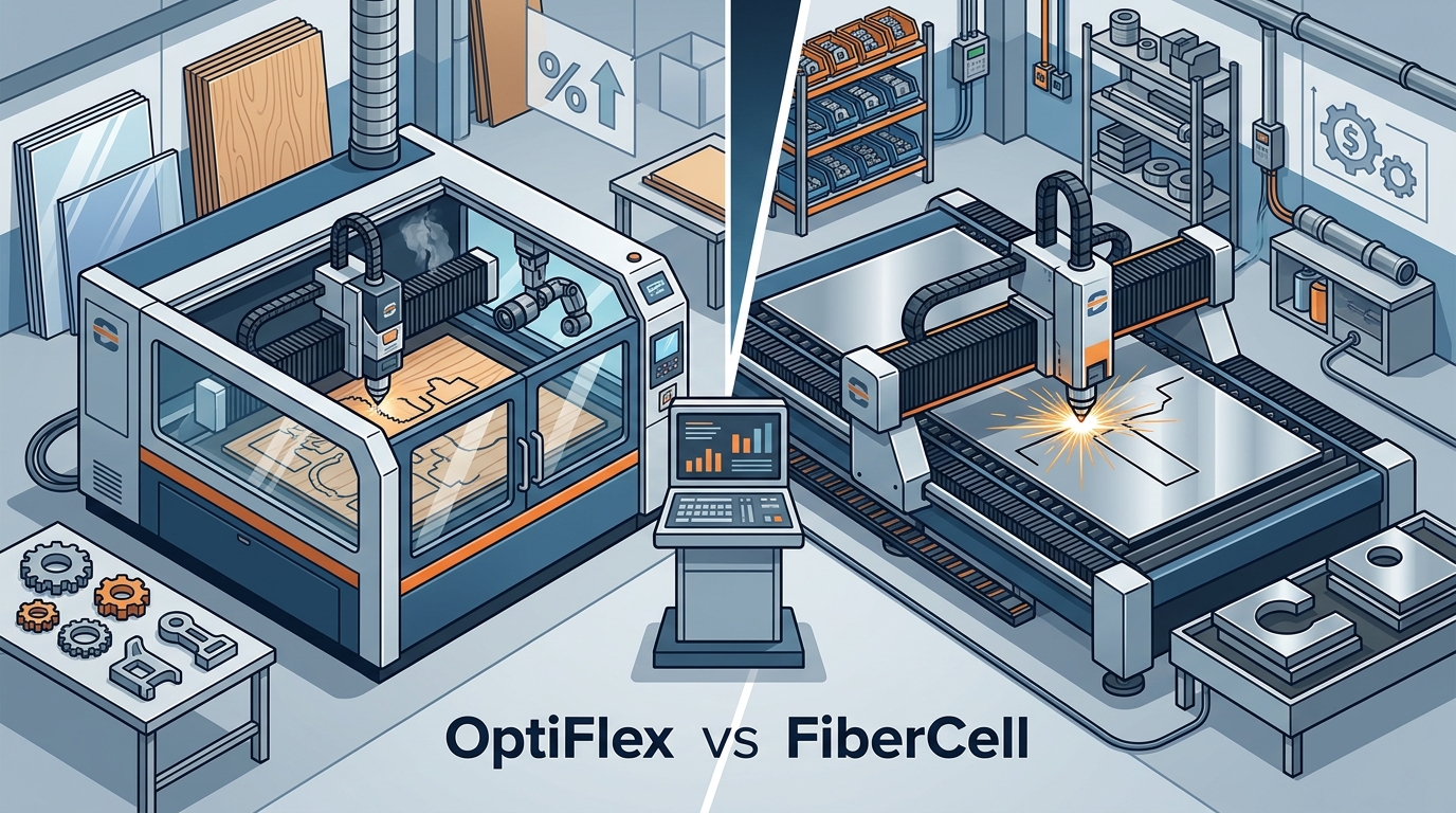 High-Wattage Laser Features: OptiFlex vs FiberCell Guide