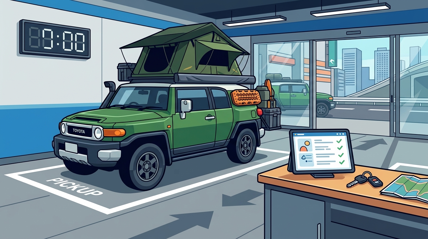 Pick Up Camper Van in Central Tokyo: Overland Japan Guide