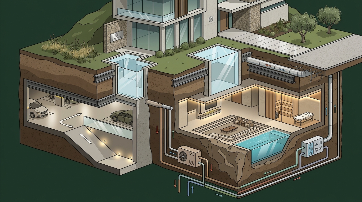 Subterranean Architecture: Engineering Luxury Below Ground