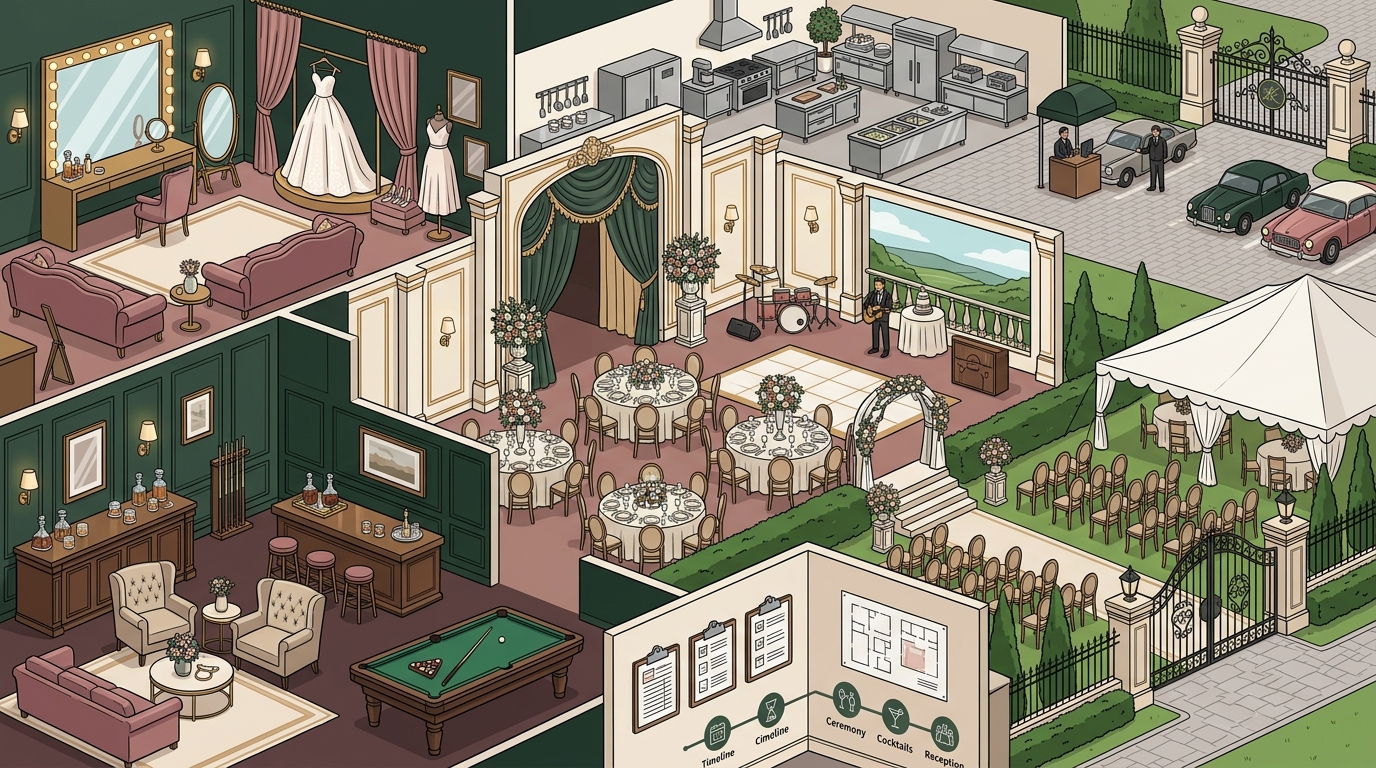 High-End Wedding Venue Amenities: Knotting Hill Place Guide