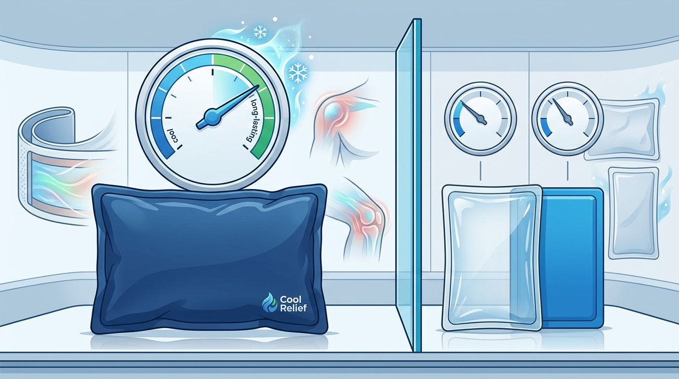 Cool Relief Gel Pack Longevity vs. Competitors