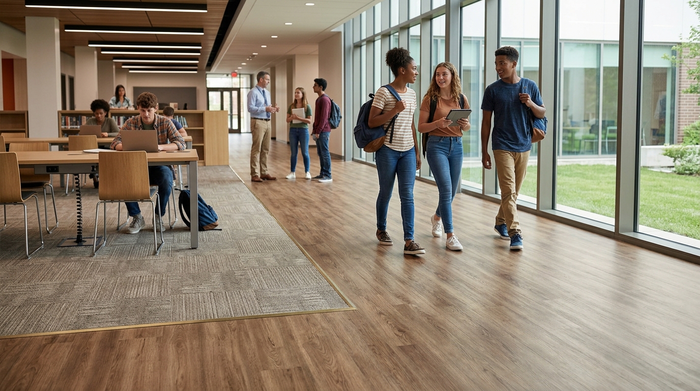 Best Flooring for High-Traffic Commercial Spaces: Schools &